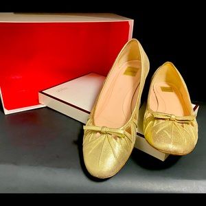 Coach Tara Dusted Suede Q019 Gold 8.5m Women! Great condition Used